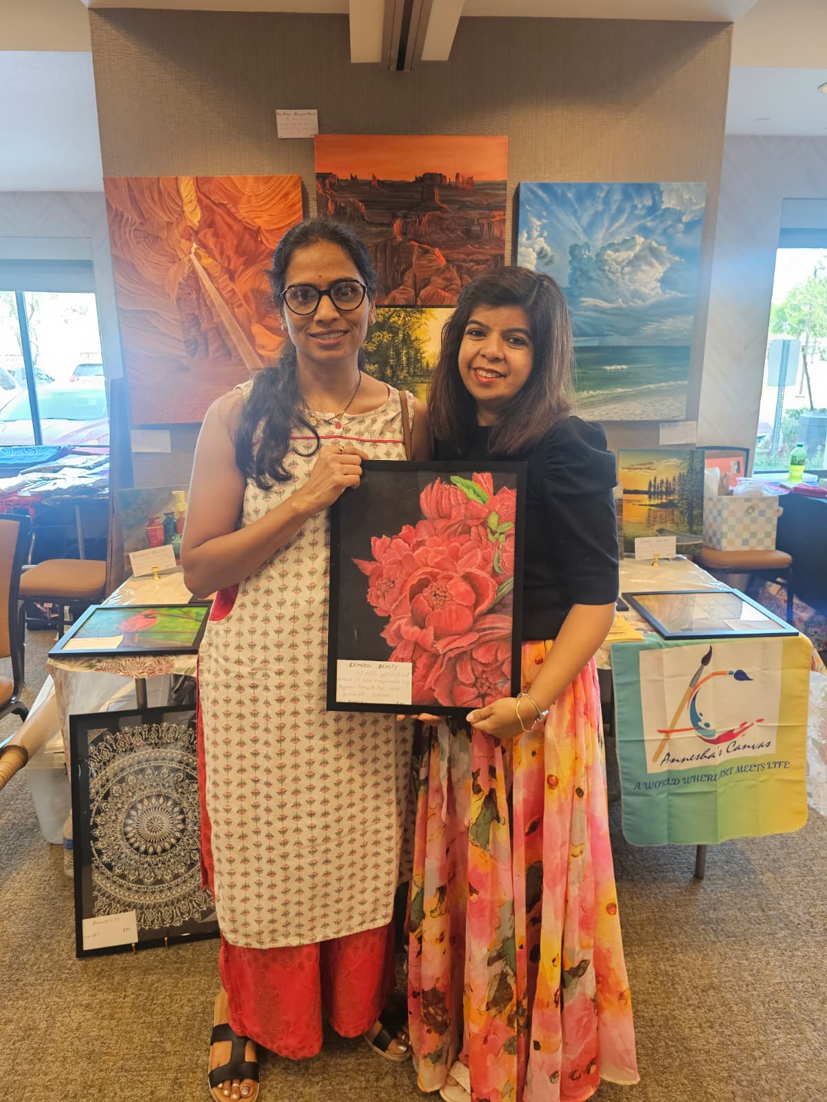 Smiling person with short hair